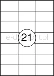 Office Product Etykiety 70x42,3mm, białe, 100 ark.  - 2