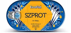 Evrafish Winter Wędzone Szproty W Oleju 170 G