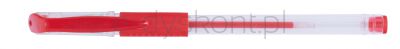 Office Products Długopis Żelowy, Gumowy Uchwyt, 0,5Mm, Czerwony 