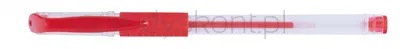 Office Products Długopis Żelowy, Gumowy Uchwyt, 0,5Mm, Czerwony 