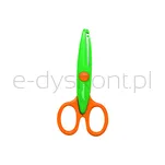 Nożyczki szkolne KEYROAD Craft, ozdobne, zygzak, 13cm, blister, mix kolorów - 3