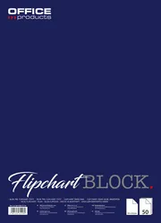 Blok do flipchartów OFFICE PRODUCTS, gładki, 58,5x81cm, 50 kart., biały