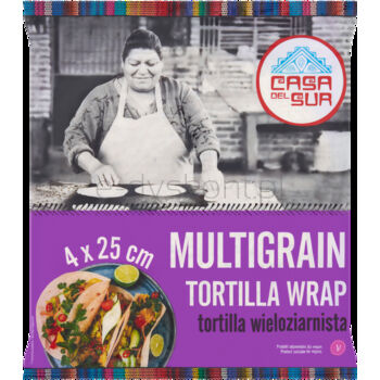Casa Del Sur wrap wieloziarnisty 25cm 4szt 240g