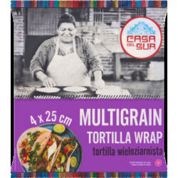 Casa Del Sur wrap wieloziarnisty 25cm 4szt 240g