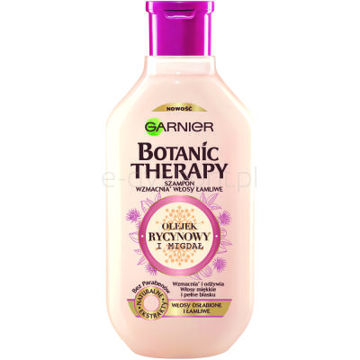 Botanic Therapy Szampon Do Włosów Osłabionych I Łamliwych Olej ek Rycynowy Migdał 400 Ml