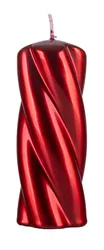 Świeca słupek DONAU HOME Laval, 50x130mm, rubin