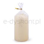 Donau HOME Świeca słupek, 70X130 Mm, Kremowa - 2