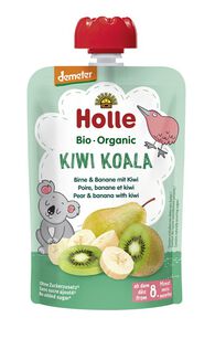 Mus W Tubce Kiwi Koala (Gruszka - Banan - Kiwi) Bez Dodatku Cukrów Od 8 Miesiąca Demeter Bio 100 G - Holle [BIO]