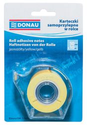 DonauKarteczki Samoprzylepne W Rolce 50Mmx10M, Jasnożółty