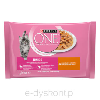 Purina One Junior Kurczak (4X85G)