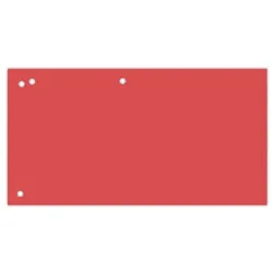 Office Products Przekładki karton, 1/3 A4, 240x105mm, 100szt., czerwone