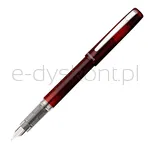 Pióro wieczne Platinum Prefounte Crimson Red, F, w plastikowym opakowaniu, na blistrze, bordowe - 3