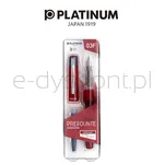 Pióro wieczne Platinum Prefounte Crimson Red, F, w plastikowym opakowaniu, na blistrze, bordowe - 4