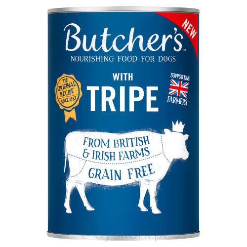 Butcher’S Original Tripe Mix, Karma Dla Psa, Ze Żwaczem, Pasztet, 400G