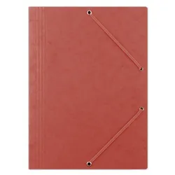 Donau Teczka z gumką preszpan, A4, 390gsm, 3-skrz., czerwona