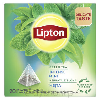 Lipton Herbata Zielona  Intensywna Mięta 20Tb