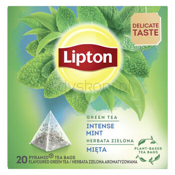 Lipton Herbata Zielona Intensywna Mięta 20T orebek