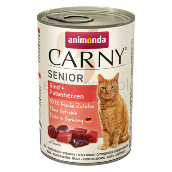 Animonda Carny Senior wołowina + serca indycze 400g