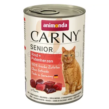 Animonda Carny Senior wołowina + serca indycze 400g