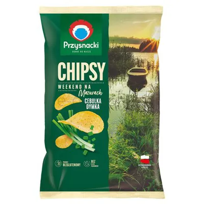 Przysnacki chipsy Weekend na Mazurach osmaku cebulki dymki