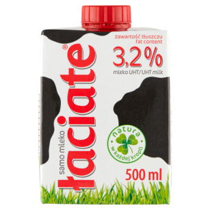 Mleko łaciate UHT 0,5L 3,2%