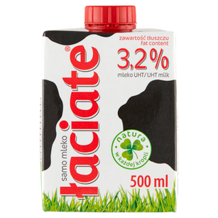 Mleko łaciate UHT 0,5L 3,2%