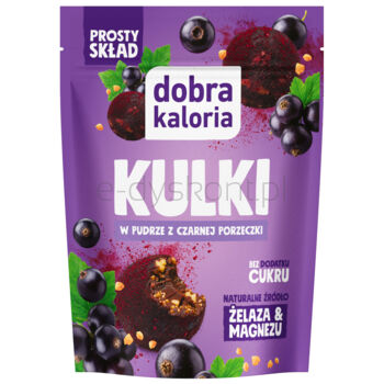 dobra kaloria Kulki w pudrze z czarnej porzeczki 65 g