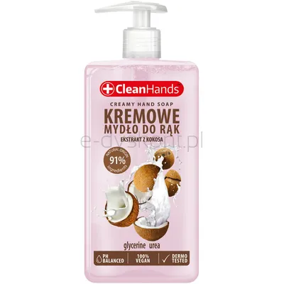 Kremowe Mydło W Płynie Clean Hands, Kokosowe, 300 Ml