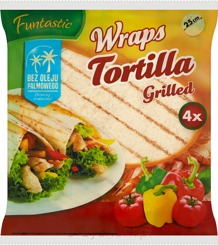 Funtastic Tortilla Grillowana 4X25Cm 250G