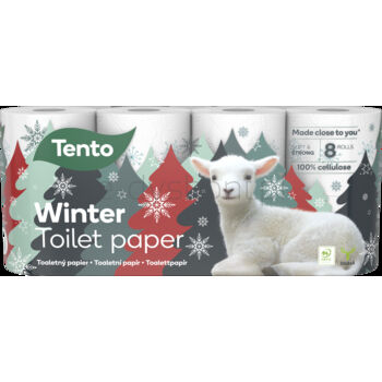 Tento Winter Decor Papier Toaletowy 3 warstwowy 8 rolek