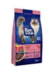 Optivital Karma Sucha Steril- Pełnoporcjowa Karma Dla Sterylizowanych Kotów Fm Z Łososiem 1,4 Kg