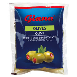 Giana Oliwki zielone z papryką w słonej zalewie 195g