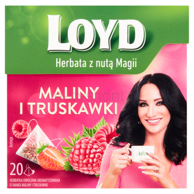 Loyd Herbata Maliny i truskawki 20 piramid. torebek (20x2g)