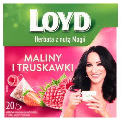Loyd Herbata Maliny i truskawki 20 piramid. torebek (20x2g)