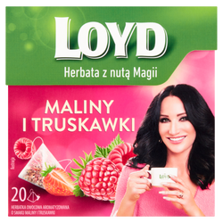 Loyd Herbata Maliny i truskawki 20 piramid. torebek (20x2g)