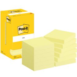 Post-It  Karteczki Samoprzylepne, 76X76Mm, 12X100 Kart., Żółte