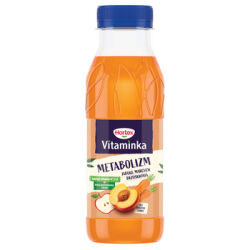 Hortex Vitaminka jabłko, marchew, brzoskwinia Sok butelka aPet 300 ml  SK