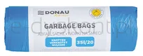 Worki na śmieci DONAU HOME, wiązane (LDHD), 35l, 20 szt., niebieskie - 2