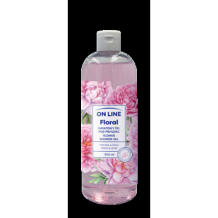 On Line Floral Kwiatowy Żel Pod Prysznic Peony&Amp;Rose 500Ml