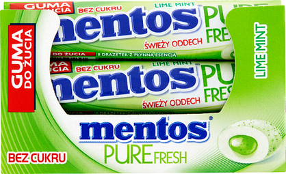 Mentos Pure Fresh Lime Rolka 15,5G