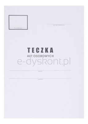 Office Products Teczka Do Akt Osobowych Karton, A4, 300 Gsm, Biała