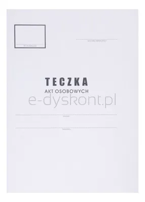 Teczka Do Akt Osobowych Office Products, Karton, A4, 300 Gsm, Biała