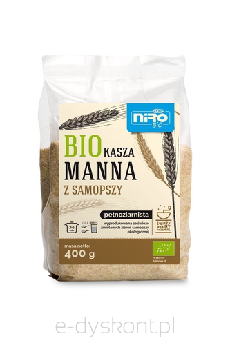 Kasza Manna Z Samopszy Bio 400 G - Niro [BIO]