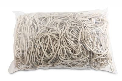 Office Products Gumki Recepturki średnica 80mm, 1,5x3mm, 60% kauczuku, 1000g, zgrzewka, białe