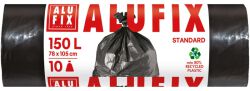 Alufix Worki na śmieci, LDPE, 150l, 10 szt., czarne