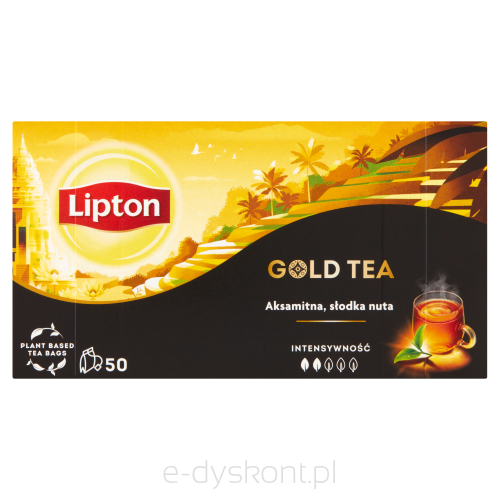 Lipton Herbata Gold Czarna 75 G (50 Torebek)