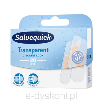 Salvequick Plastry Transparent 20 Szt.