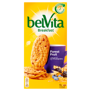 Belvita Breakfast Ciastka Zbożowe Z Owocami Leśnymi 300 G (6 X 50 G) 