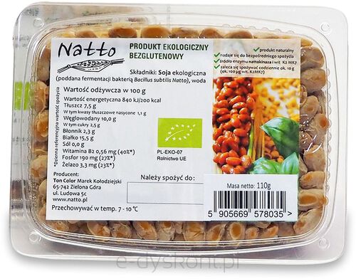 Sfermentowana Soja (Natto) Bio 110 G - Natto [BIO]