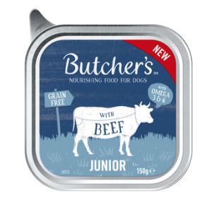 *Butcher's Original Junior, karma dla psa, z wołowiną, pasztet, 150g
